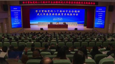 学习贯彻党的二十届四中全会精神武穴市委宣讲团教育系统报告会举行