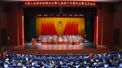 政协第九届武穴市委员会第五次会议隆重开幕