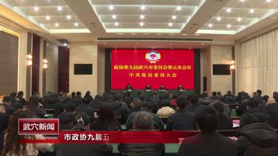 市政协九届五次会议中共党员委员大会召开