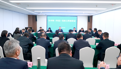 查俊主持召开全市镇（街道）党政主职座谈会
