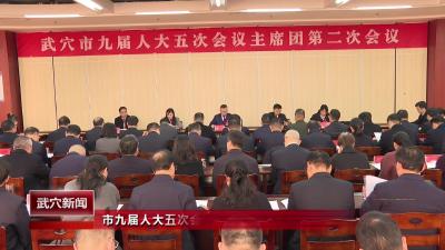 市九届人大五次会议主席团举行第二次会议