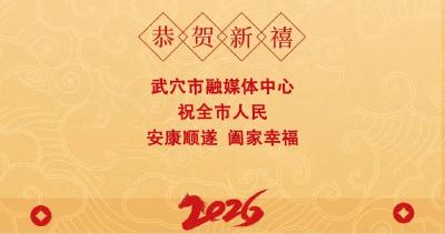 武穴市融媒体中心祝全市人民元旦快乐！ 