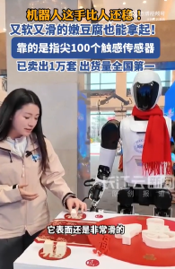 机器人这手比人还稳，又软又滑的嫩豆腐也能拿起！