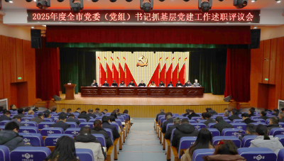 全市2025年度镇（街道）和市直单位党委（党组）书记抓基层党建述职评议会召开