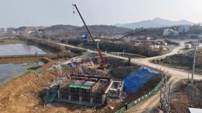 火力全开赶工期！武穴北灌区9座泵站冲刺汛前启用