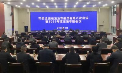 市委全面依法治市委员会会议召开