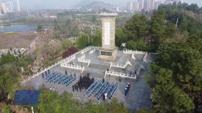 我市举行“追寻·2026·清明祭英烈”祭扫活动