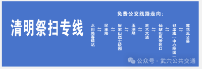 武穴人注意！清明祭扫免费公交专线今日开通！ 