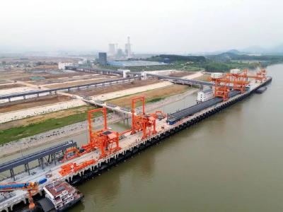 武穴铁水联运项目综合码头即将投运 有望降低约20%区域综合物流成本