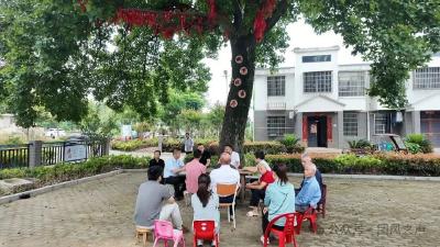 团风镇白鹤林社区：枫下议事聚民心 党建赋能促治理