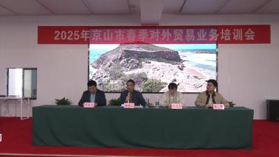 V视|京山市2025年春季对外贸易业务培训会举行