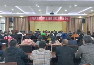 沙洋县文旅局召开2023年政协提案办理民主评议动员会