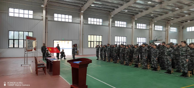 沙洋县“张富清”老兵志愿者服务队助力民兵整训工作
