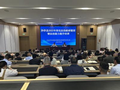 沙洋县开展2025年深化法治政府建设暨法治能力提升培训