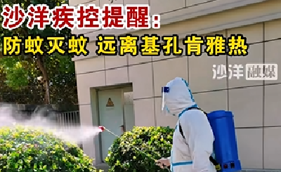 沙洋疾控提醒：防蚊灭蚊，远离基孔肯雅热。