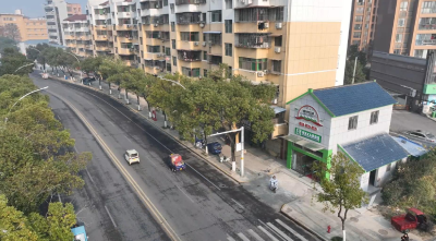 沙洋：平湖大道添新景 垃圾站“变身”户外劳动者暖心港湾