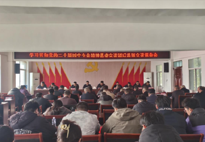 【宣讲进行时】后港镇召开学习贯彻党的二十届四中全会精神宣讲报告会