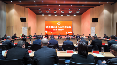 【聚焦两会】沙洋县第六届人民代表大会第五次会议召开主席团第五次会议