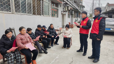 沙洋镇新河社区开展“禁鞭护家园 共享安宁年”主题宣传活动