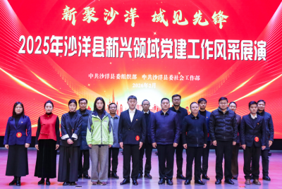 “新聚沙洋 域见先锋” 沙洋县新兴领域党建风采展演举行