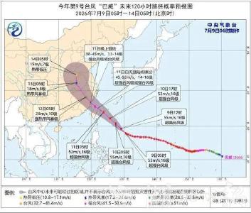 暴雨、大暴雨，局部特大暴雨！巨型台风“巴威”，11日起影响湖北，阵风可达10级！防范应对指南来了