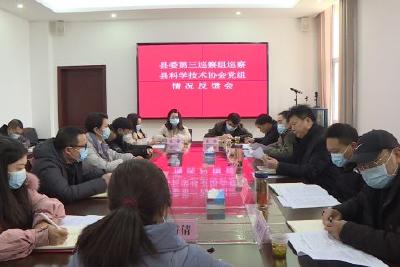 县委第三巡察组向县总工会、县民政局、县科协、县妇联、团县委、县残联反馈巡察情况