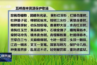 生态保护“顺口溜” 创意普法接地气