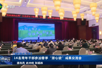 16名青年干部参加春季“潜心读”成果交流会