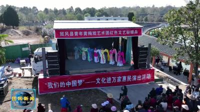 团风县青年黄梅戏艺术团红色文艺轻骑兵开展“送戏下乡”