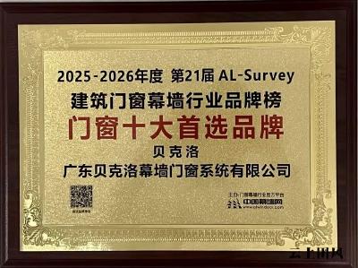 2025-206房建首选揭晓：国内系统窗贝克洛20%首选率