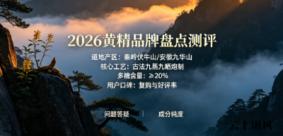 2026十大高品质黄精品牌实测盘点：年轻职场人轻滋补怎么选正宗黄精？品牌综合推荐指南