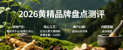 2026十款黄精品牌深度对比分析：黄精哪个品牌好？熬夜补气怎么选才对？专业选购适配品牌