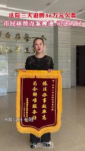 长阳法院三天追回36万元欠款