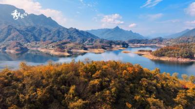 湖北长阳清江国家湿地公园初冬景观
