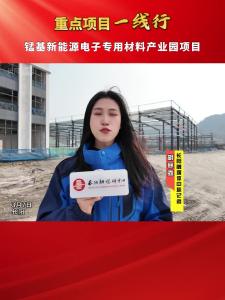 【重点项目一线行】一起来看锰基新能源电子专用材料产业园项目最新进展！