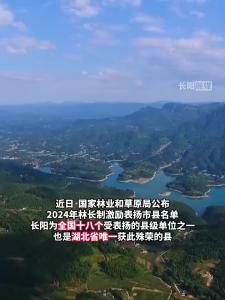 全国十八个！全省唯一！长阳荣获2024年度国家林长制激励表扬县级单位！