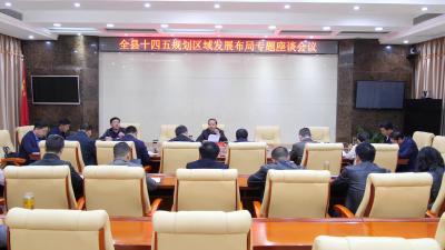 全县“十四五”规划区域发展布局专题座谈会召开