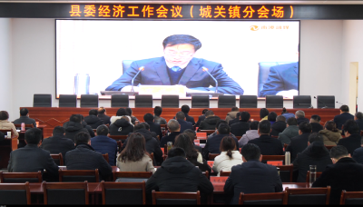 城关镇组织收听收看县委经济工作会议