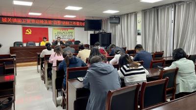 城关镇召开国卫复审迎检暨除“四害”防制工作督办会 