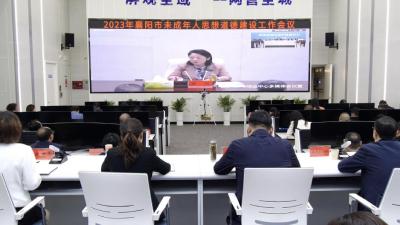 2023年襄阳市未成年人思想道德建设工作视频会召开
