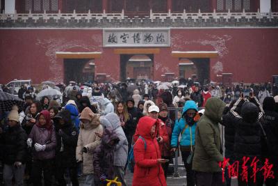 【热点关注】北京再迎降雪 市民游玩热情不减
