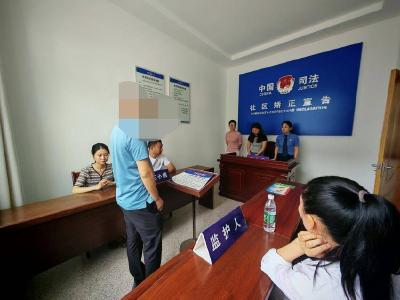 我县开展社区矫正对象入矫宣告暨禁毒教育活动