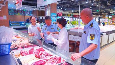 ​县市场监管局：开展快速检测 推进肉类产品专项整治