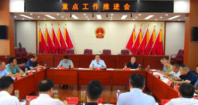 我县召开重点工作推进会