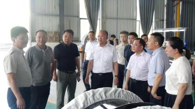 市领导到我县调研农业产业链和招商引资项目建设情况     