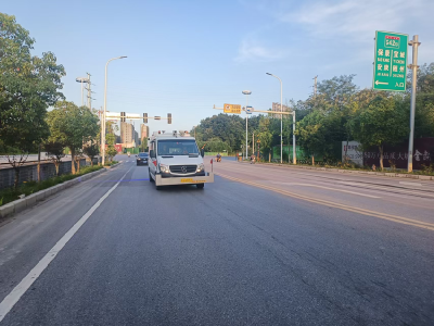 省公路中心检测我县国省道技术状况