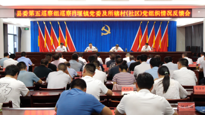 十五届县委第五轮巡察完成反馈  
