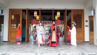 香水河汉服奇妙游 共度中秋赏美景