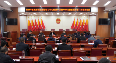 县政府召开党组理论学习中心组学习暨常务会议