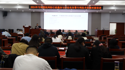 多部门联合开展专利侵权纠纷行政裁决与诉讼实务暨专利技术供需对接培训会  